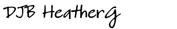 DJB HeatherG font