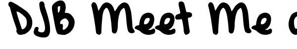 DJB Meet Me at My Locker font
