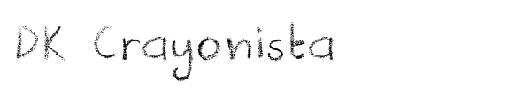DK Crayonista font