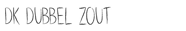 DK Dubbel Zout font