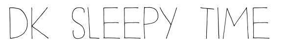 DK Sleepy Time font