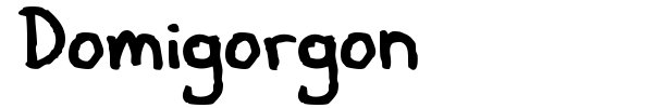 Domigorgon font