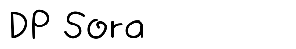 DP Sora font