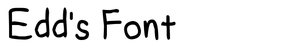 Edd's Font font