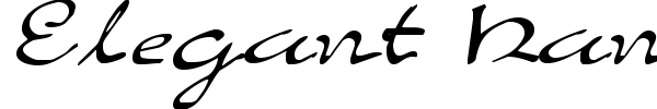 Elegant Hand Script font