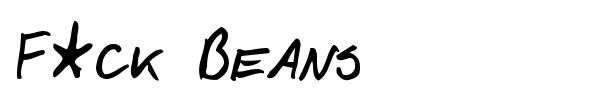 F*ck Beans font