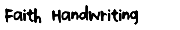 Faith Handwriting font preview