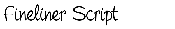 Fineliner Script font