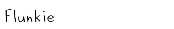 Flunkie font
