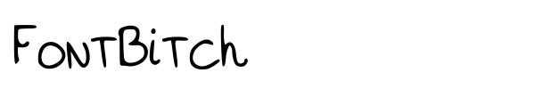 FontBitch font