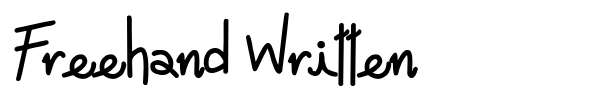 Freehand Written font