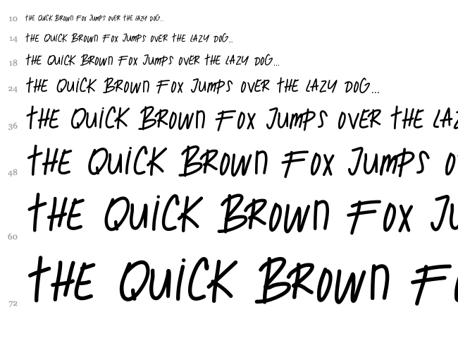 Ghost Of Mars font waterfall