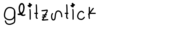 Glitzstick font