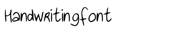 Handwritingfont font