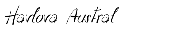 Havlova Austral font preview