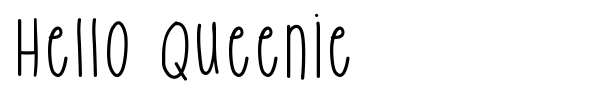 Hello Queenie font