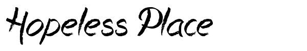 Hopeless Place font