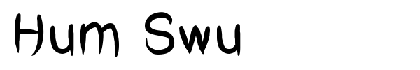 Hum Swu font preview