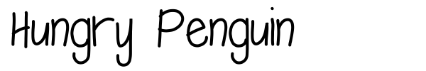 Hungry Penguin font