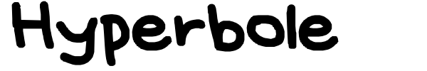 Hyperbole font