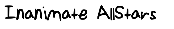 Inanimate AllStars font