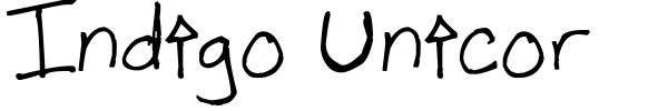 Indigo Unicor font