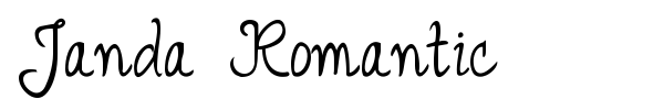 Janda Romantic font
