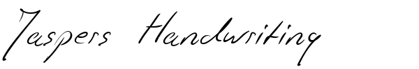 Jaspers Handwriting font