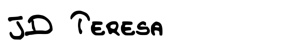 JD Teresa font