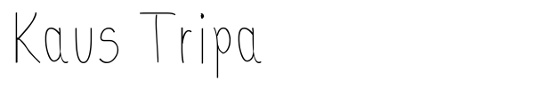 Kaus Tripa font