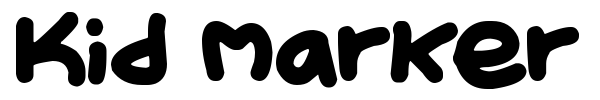Kid Marker font