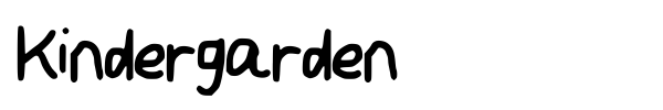 Kindergarden font