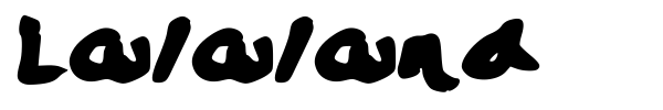 Lalaland font
