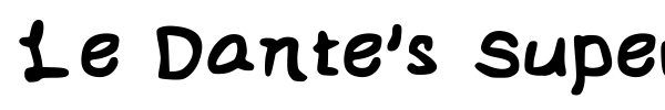 Le Dante's Super Special Font font