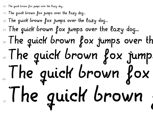 LGF Patuko font waterfall