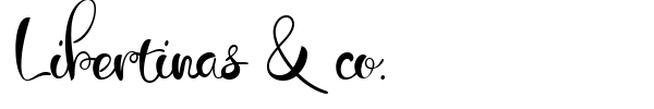 Libertinas & co. font