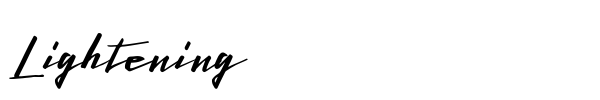Lightening font