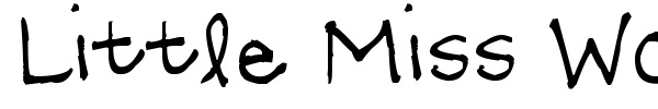 Little Miss Wonderful font