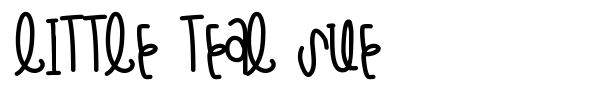 Little Teal Sue font