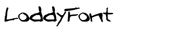 LoddyFont font preview