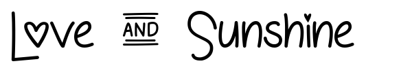 Love & Sunshine font