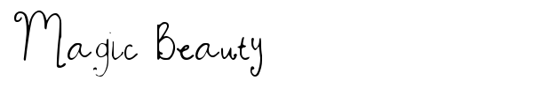 Magic Beauty font