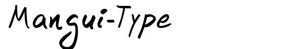 Mangui-Type font