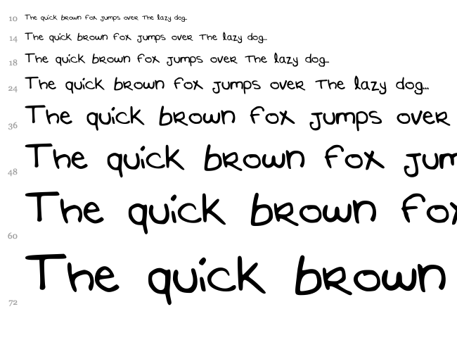 Marijolover font waterfall
