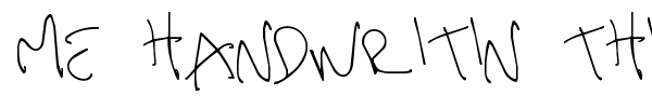 Me Handwritin Thin font