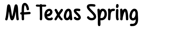 Mf Texas Spring font
