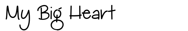 My Big Heart font