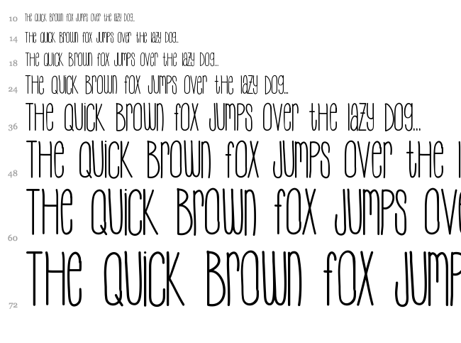 My Skinny Jeans font waterfall