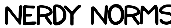 Nerdy Norms font