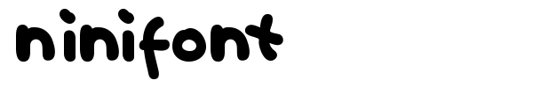 Ninifont font